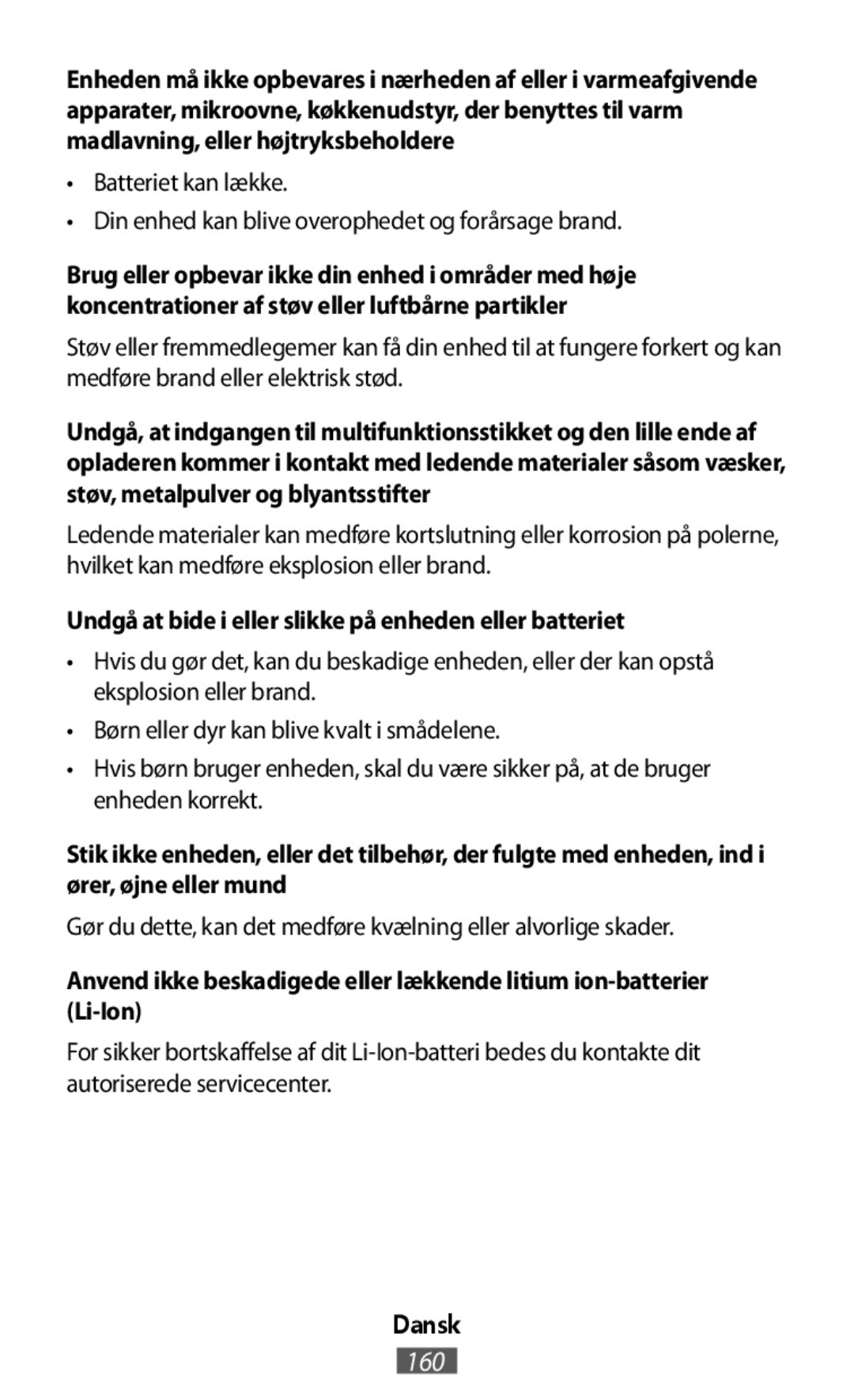 Anvend ikke beskadigede eller lækkende litium ion-batterier (Li-Ion) On-Ear Headphones Level On Wireless Headphones