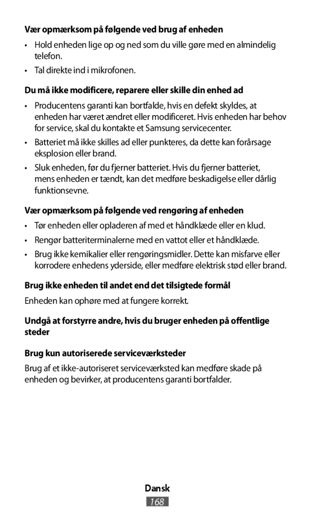 •Rengør batteriterminalerne med en vattot eller et håndklæde On-Ear Headphones Level On Wireless Headphones