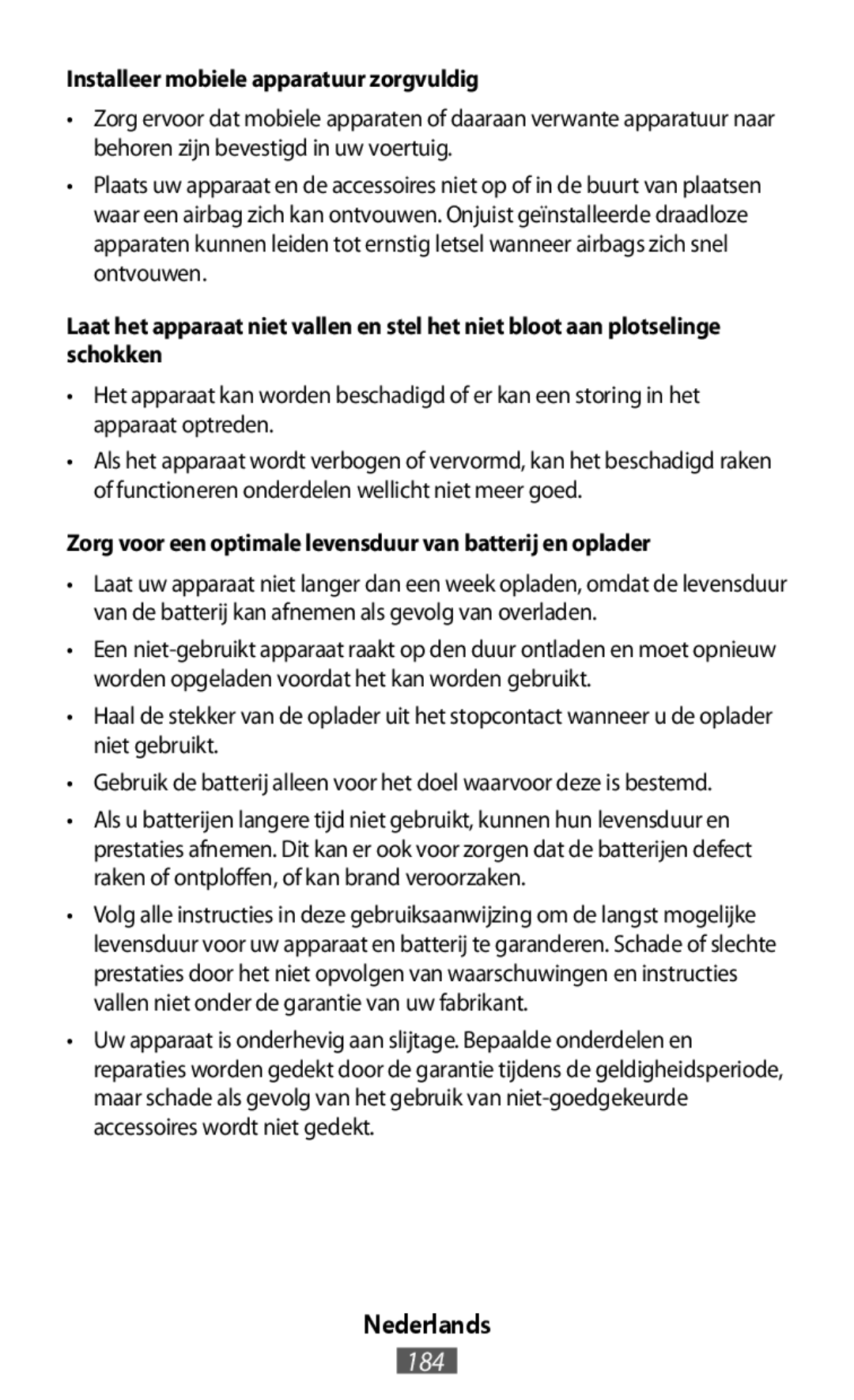 Laat het apparaat niet vallen en stel het niet bloot aan plotselinge schokken On-Ear Headphones Level On Wireless Headphones