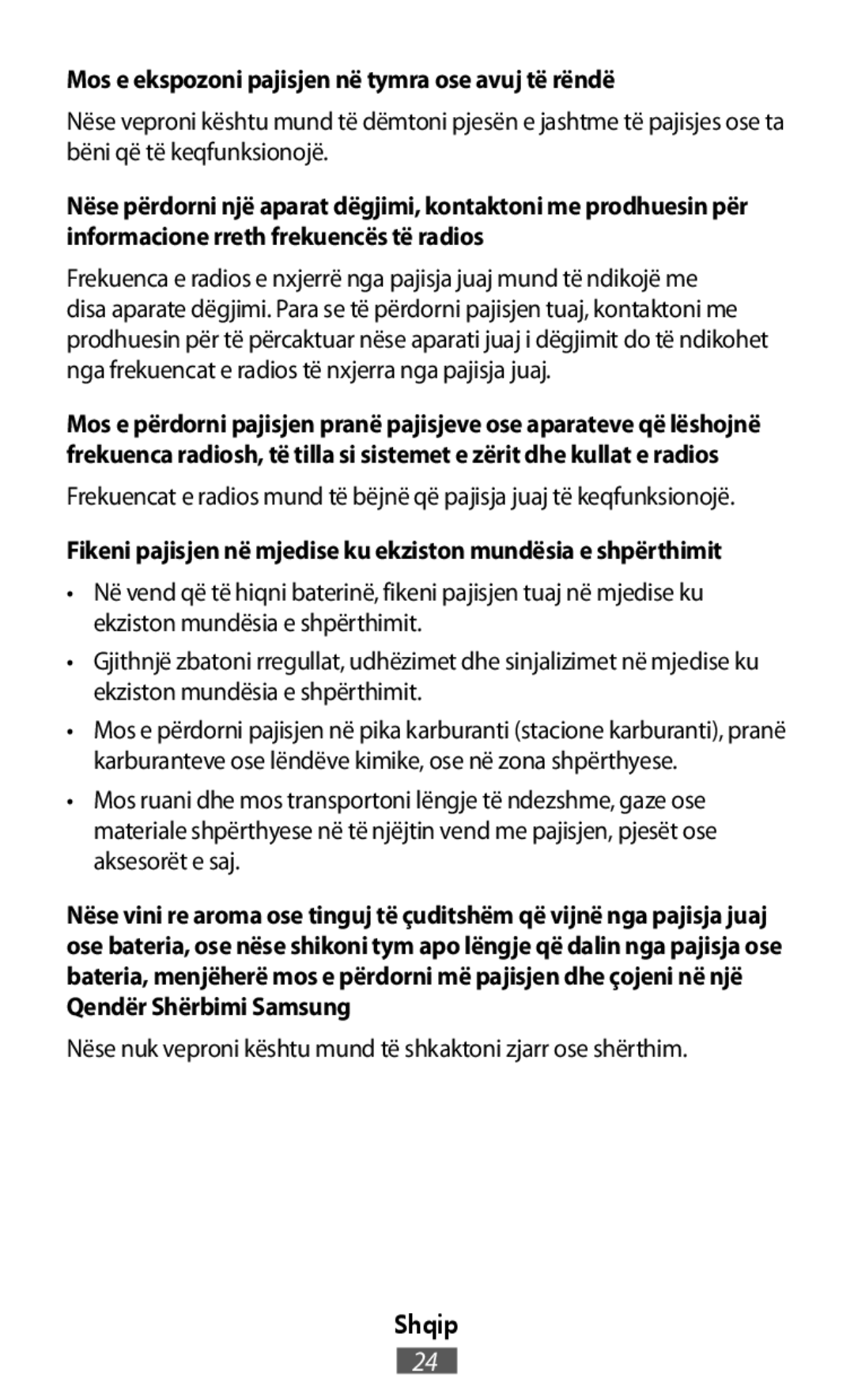 Nëse nuk veproni kështu mund të shkaktoni zjarr ose shërthim On-Ear Headphones Level On Wireless Headphones