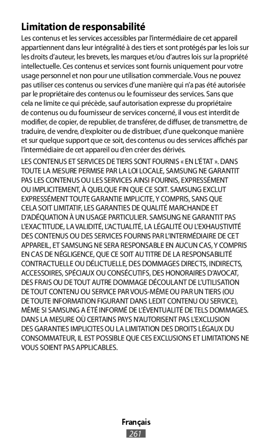 Limitation de responsabilité On-Ear Headphones Level On Wireless Headphones