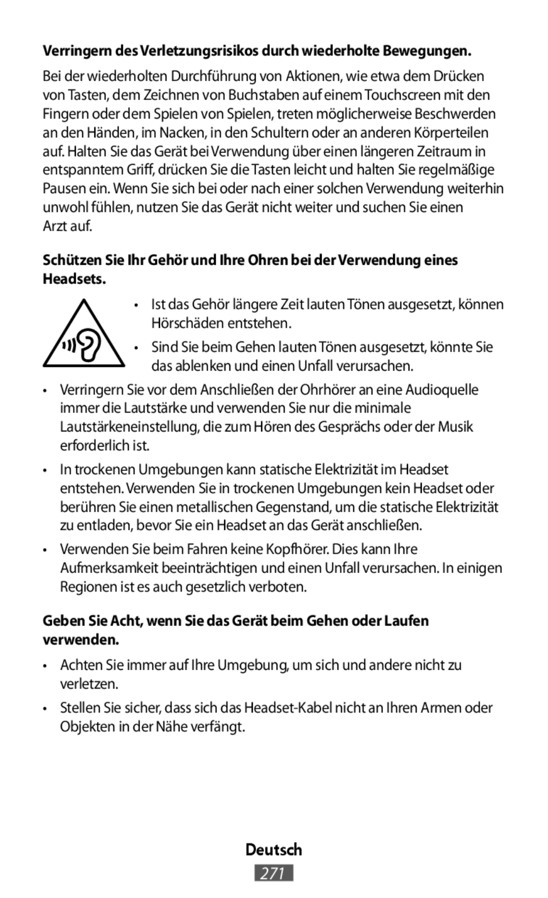 •Achten Sie immer auf Ihre Umgebung, um sich und andere nicht zu verletzen On-Ear Headphones Level On Wireless Headphones