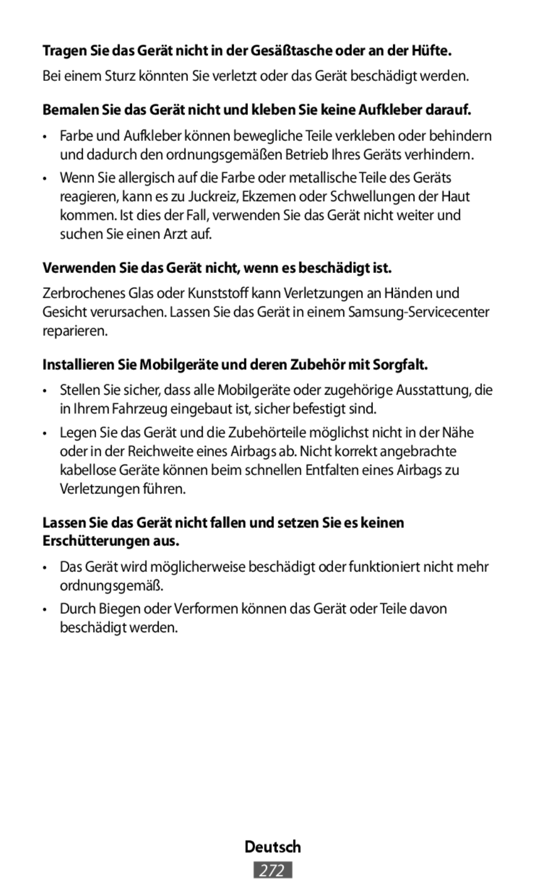 Lassen Sie das Gerät nicht fallen und setzen Sie es keinen Erschütterungen aus On-Ear Headphones Level On Wireless Headphones