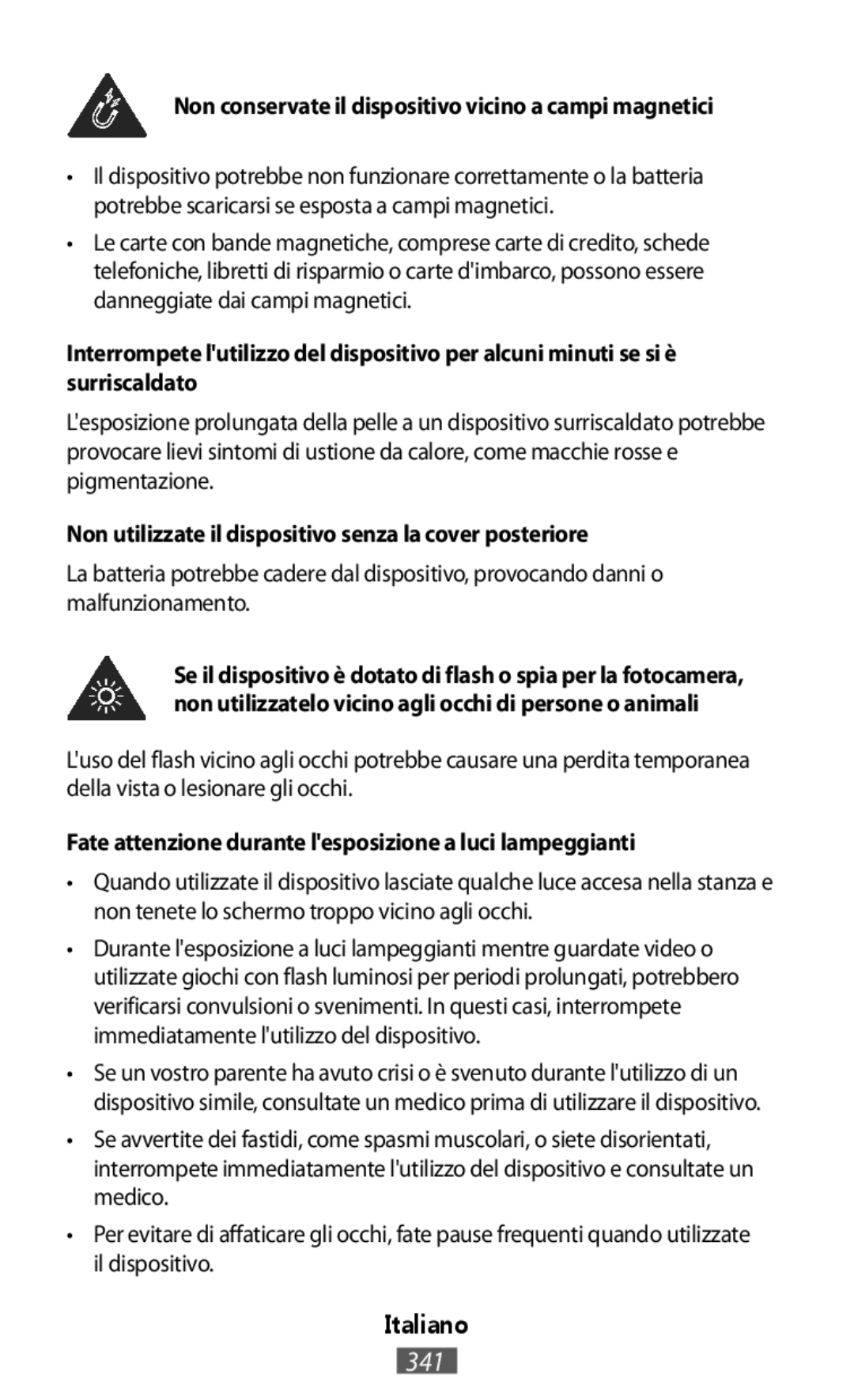 Non conservate il dispositivo vicino a campi magnetici On-Ear Headphones Level On Wireless Headphones