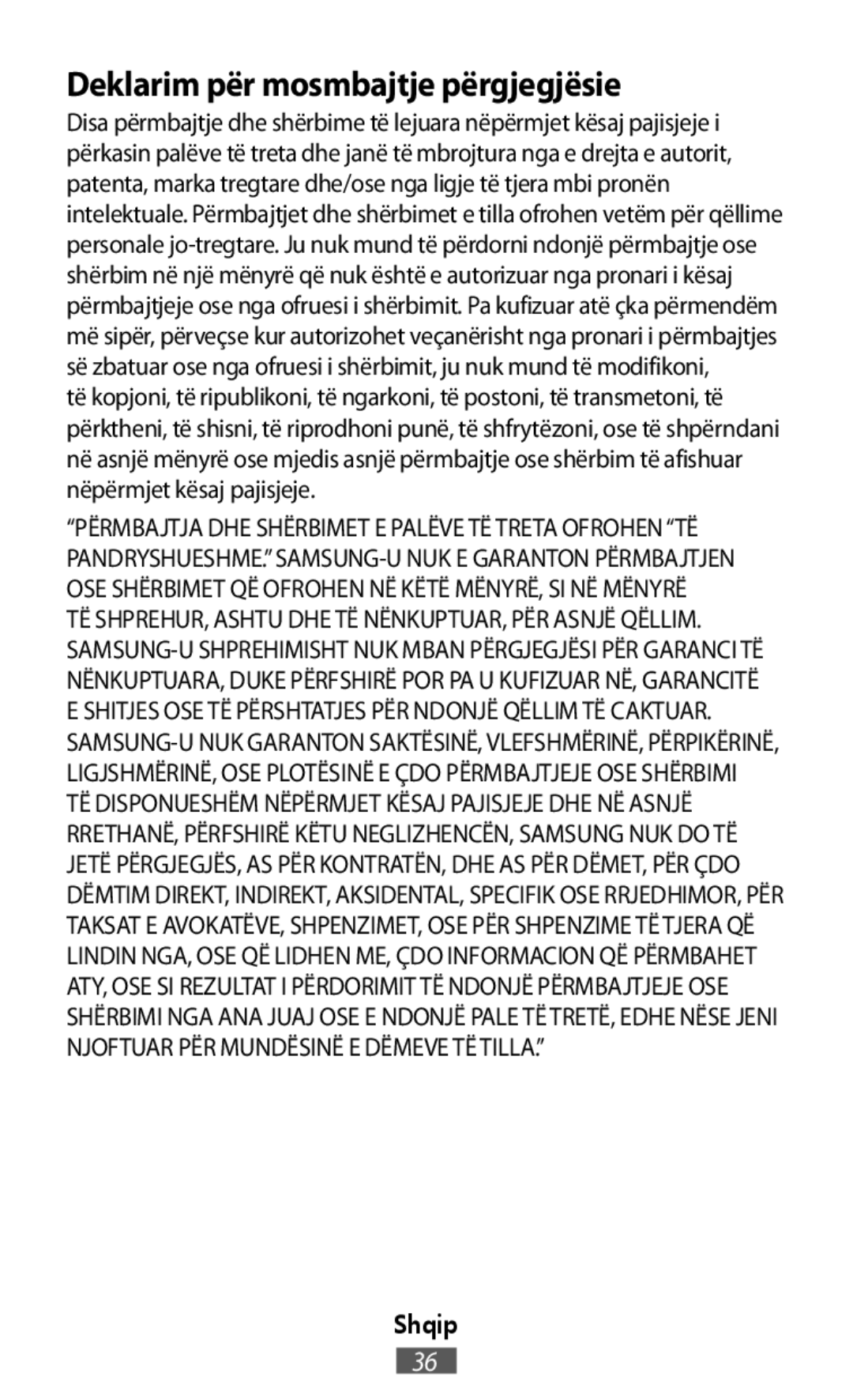 Deklarim për mosmbajtje përgjegjësie On-Ear Headphones Level On Wireless Headphones