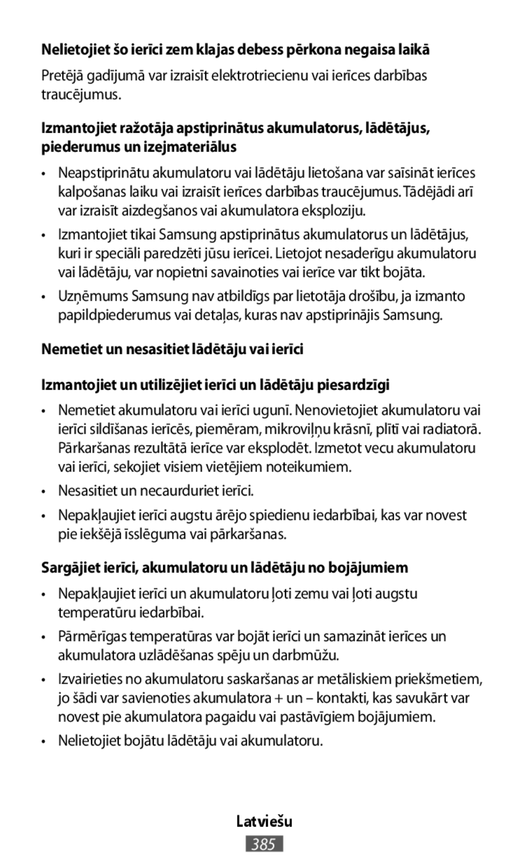 •Nelietojiet bojātu lādētāju vai akumulatoru On-Ear Headphones Level On Wireless Headphones