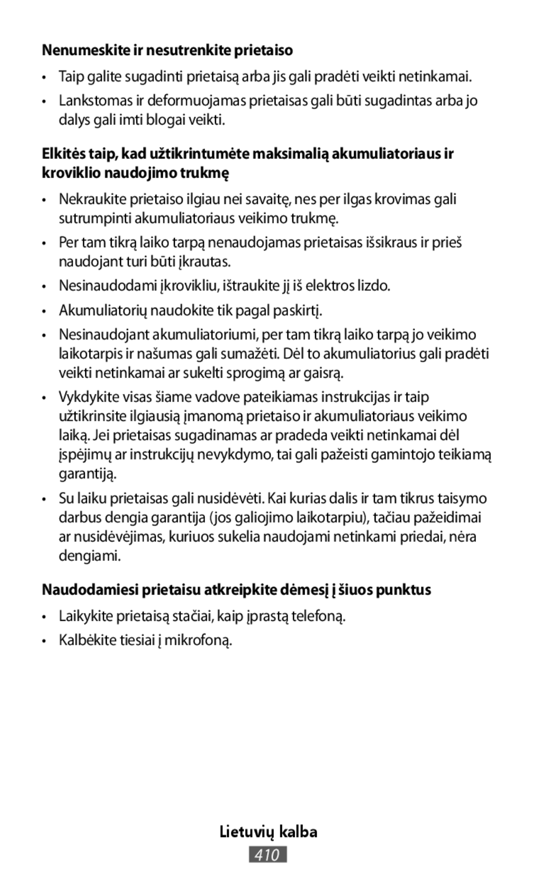 Naudodamiesi prietaisu atkreipkite dėmesį į šiuos punktus On-Ear Headphones Level On Wireless Headphones