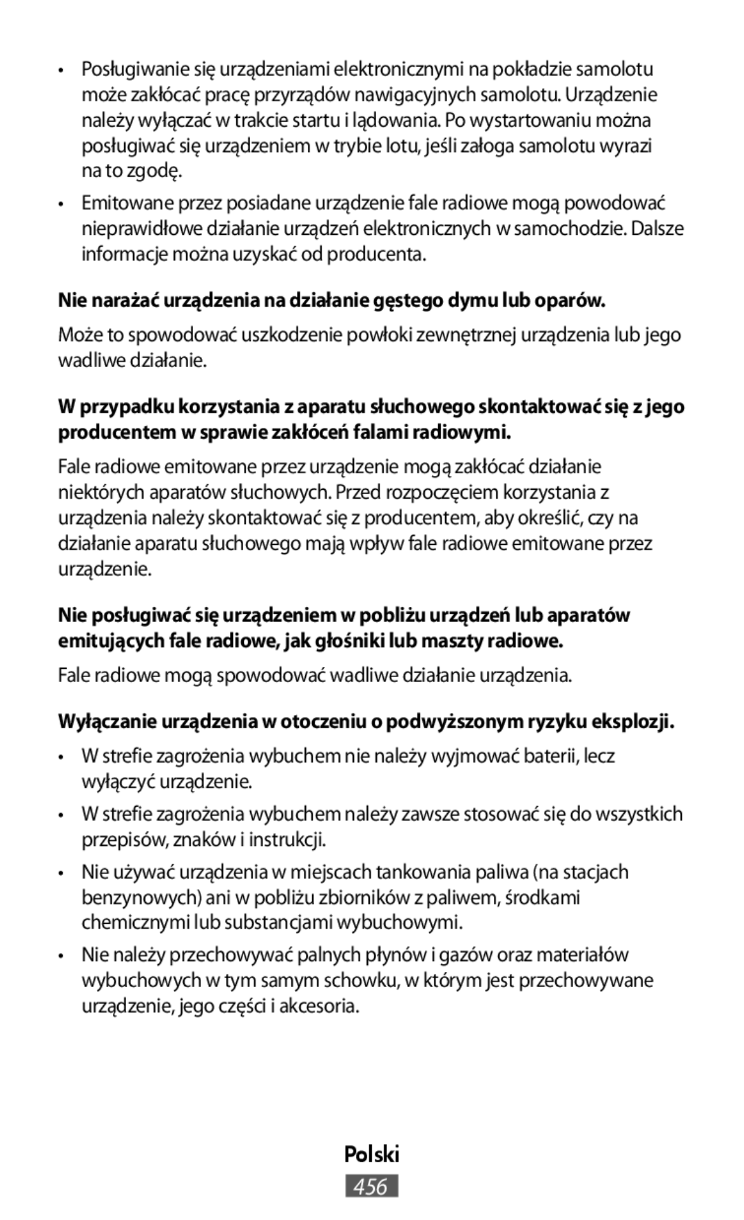 Fale radiowe mogą spowodować wadliwe działanie urządzenia On-Ear Headphones Level On Wireless Headphones