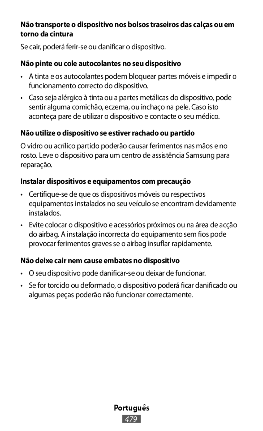 Instalar dispositivos e equipamentos com precaução On-Ear Headphones Level On Wireless Headphones