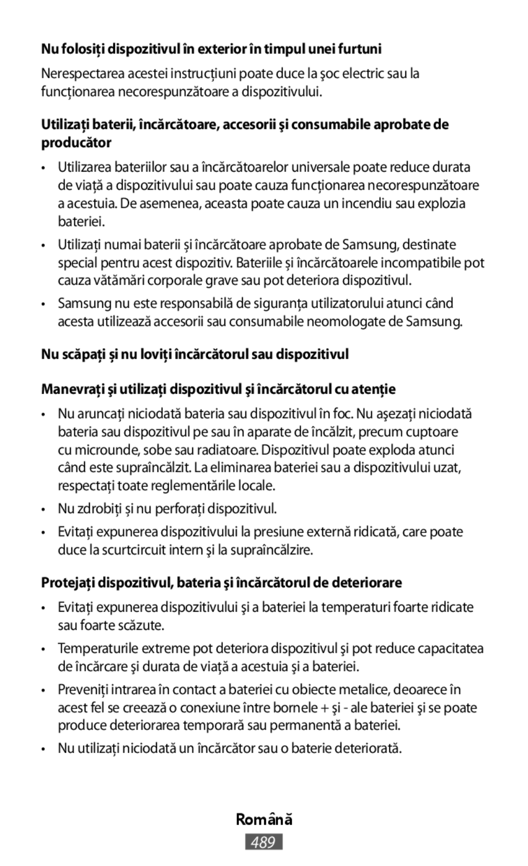 •Nu zdrobiţi și nu perforaţi dispozitivul On-Ear Headphones Level On Wireless Headphones