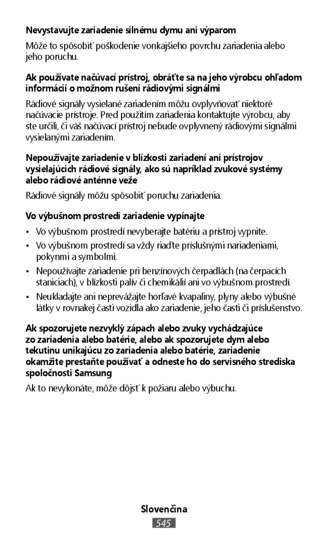 Vo výbušnom prostredí zariadenie vypínajte On-Ear Headphones Level On Wireless Headphones