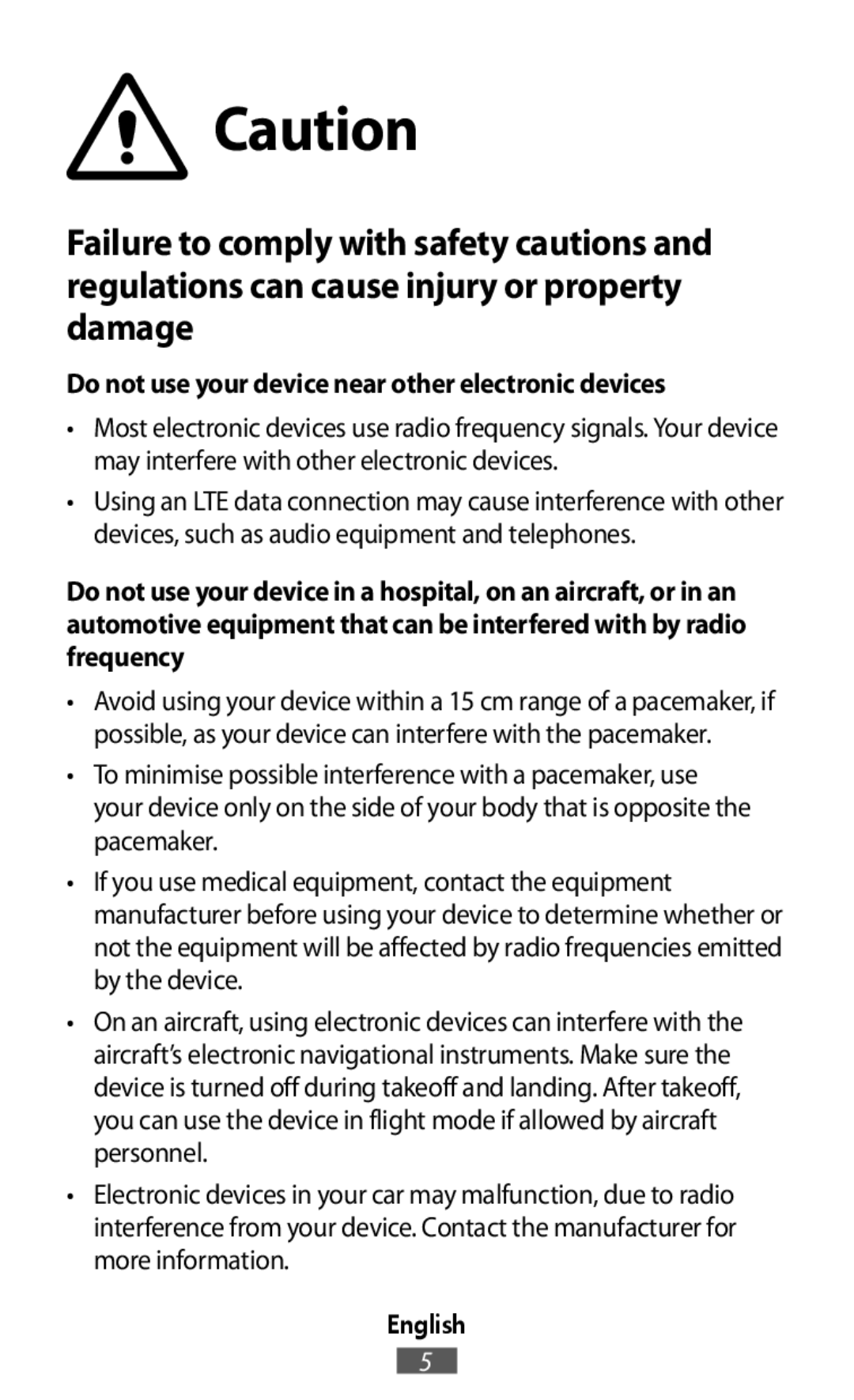Do not use your device near other electronic devices On-Ear Headphones Level On Wireless Headphones