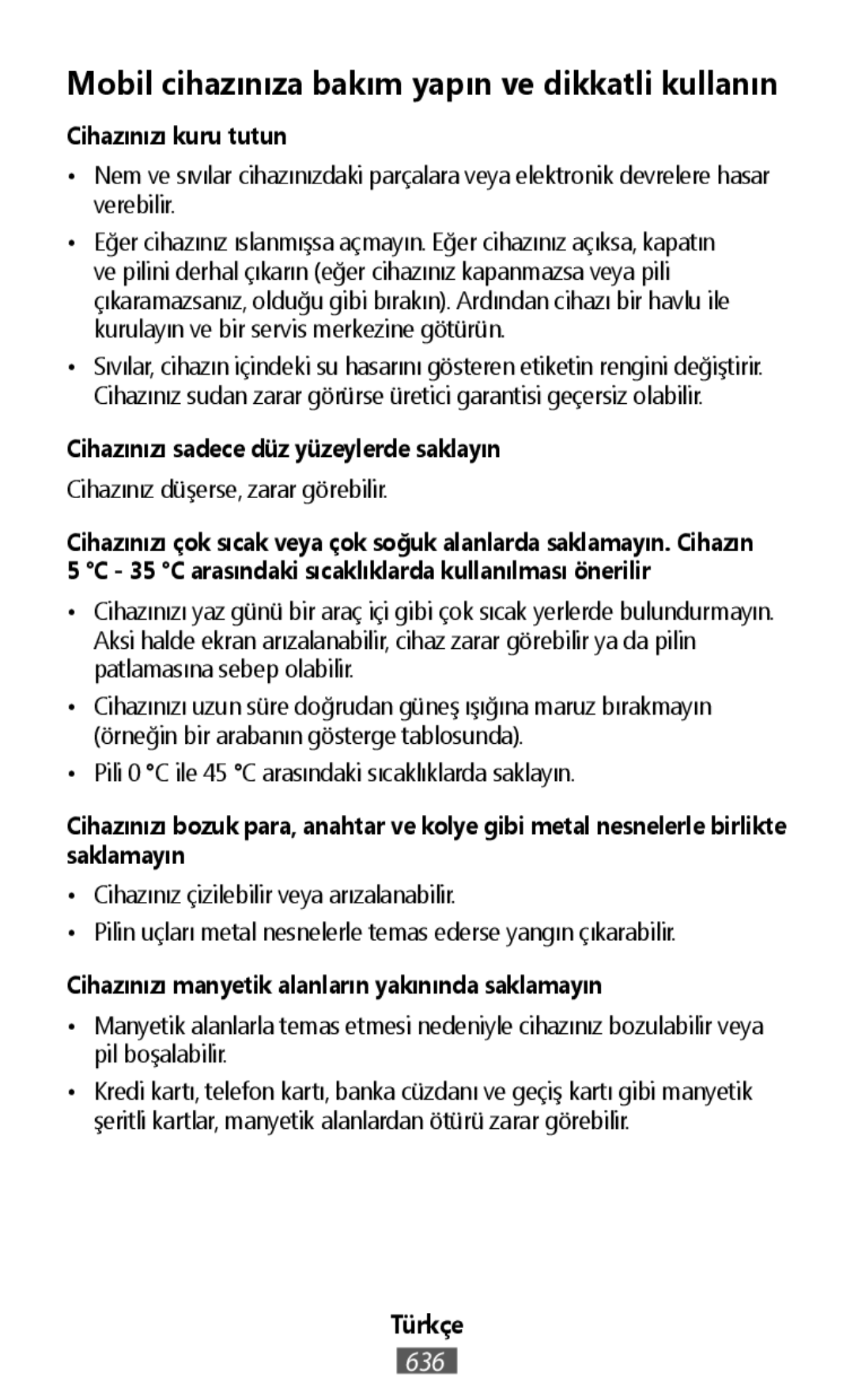 Mobil cihazınıza bakım yapın ve dikkatli kullanın On-Ear Headphones Level On Wireless Headphones