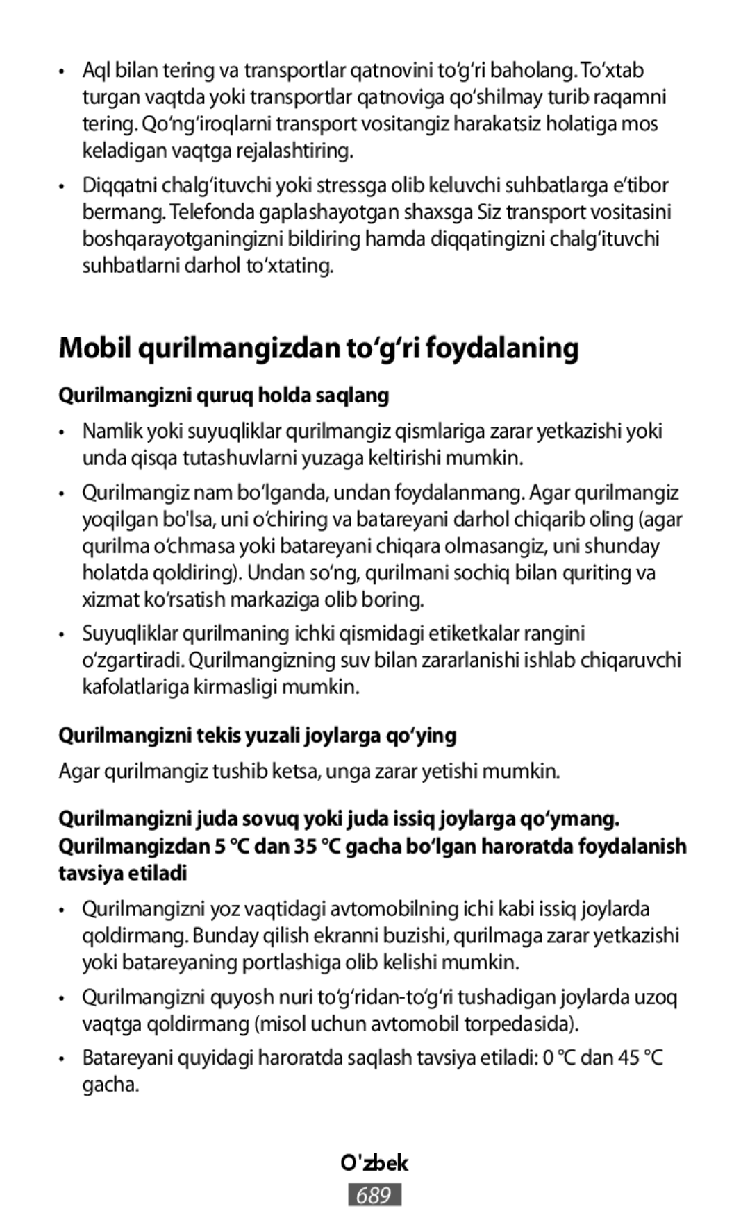 •Batareyani quyidagi haroratda saqlash tavsiya etiladi: 0 °C dan 45 °C gacha On-Ear Headphones Level On Wireless Headphones