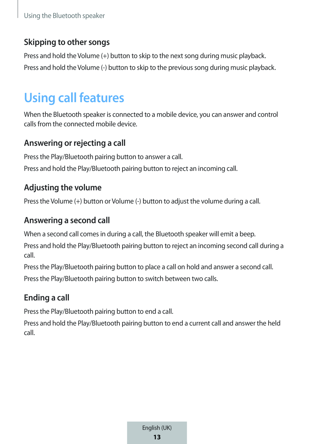 Answering a second call Box Level Box Slim