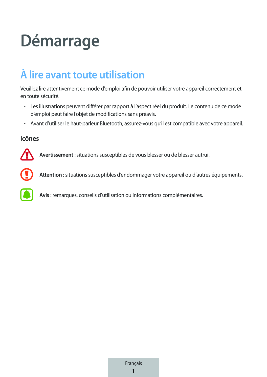 À lire avant toute utilisation Box Level Box Slim