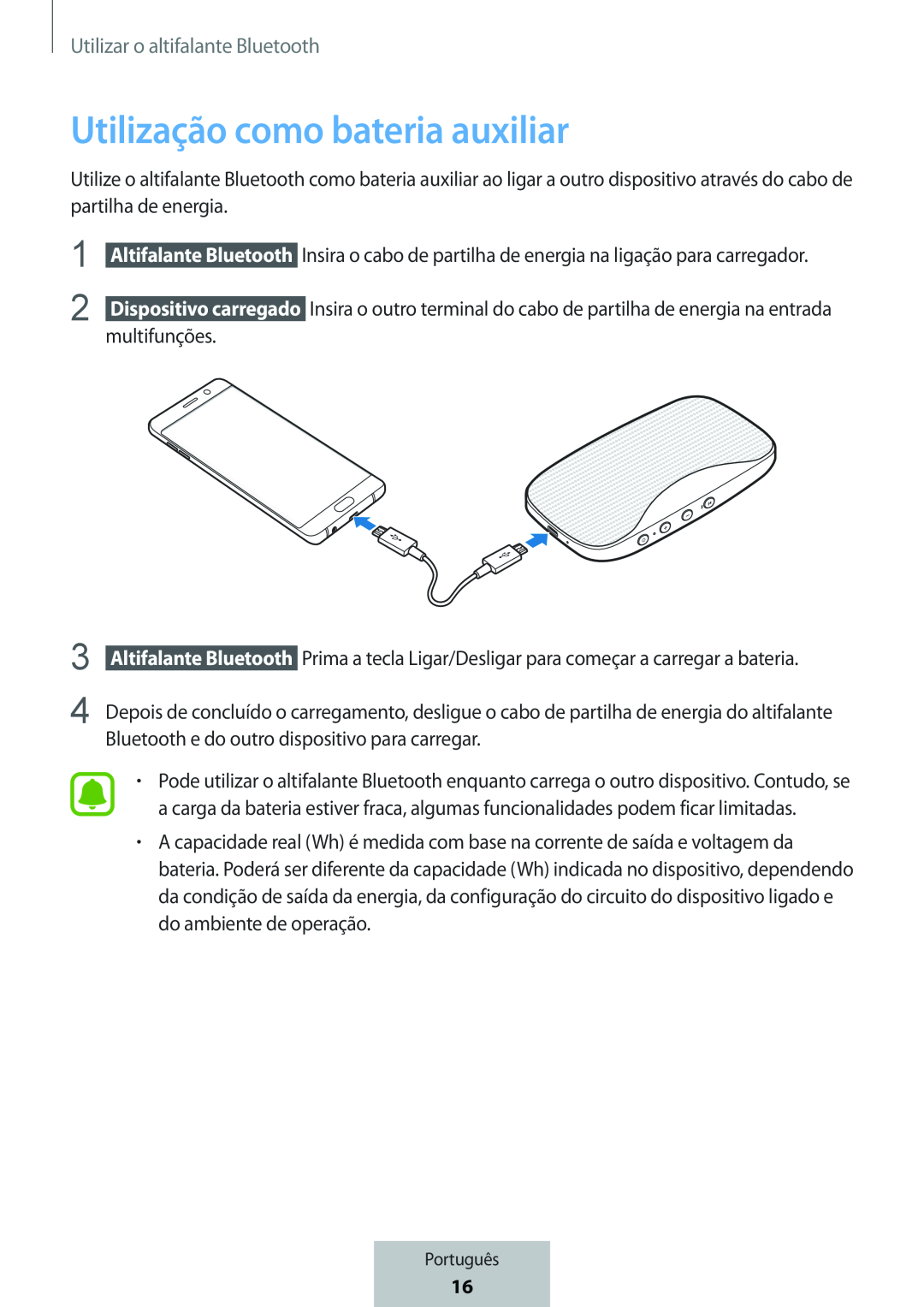 Utilização como bateria auxiliar