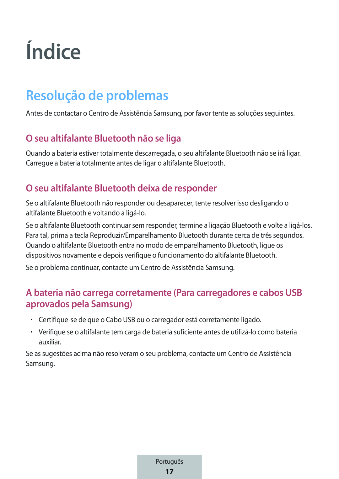 Resolução de problemas Índice