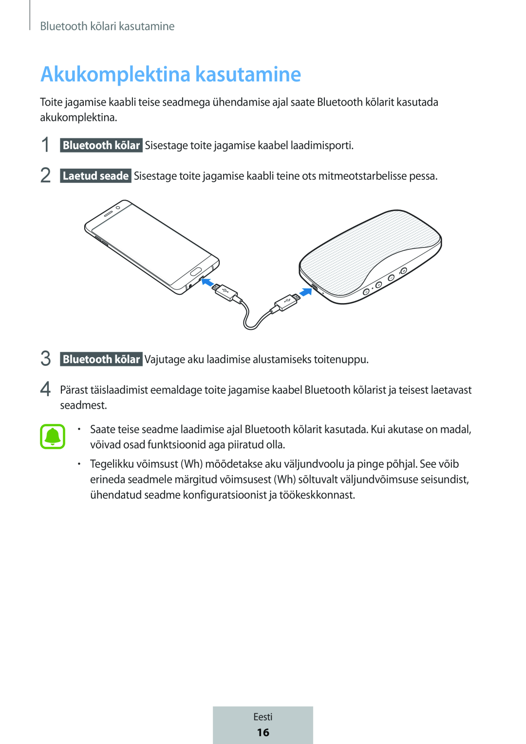 Akukomplektina kasutamine Box Level Box Slim