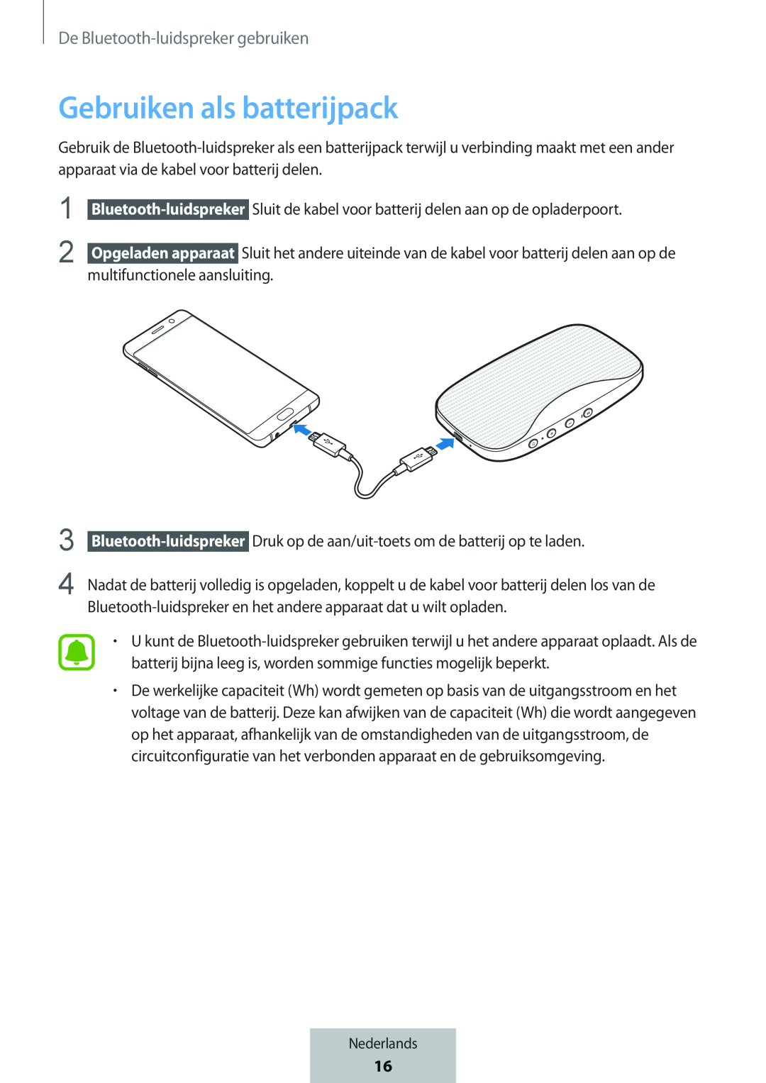 Gebruiken als batterijpack