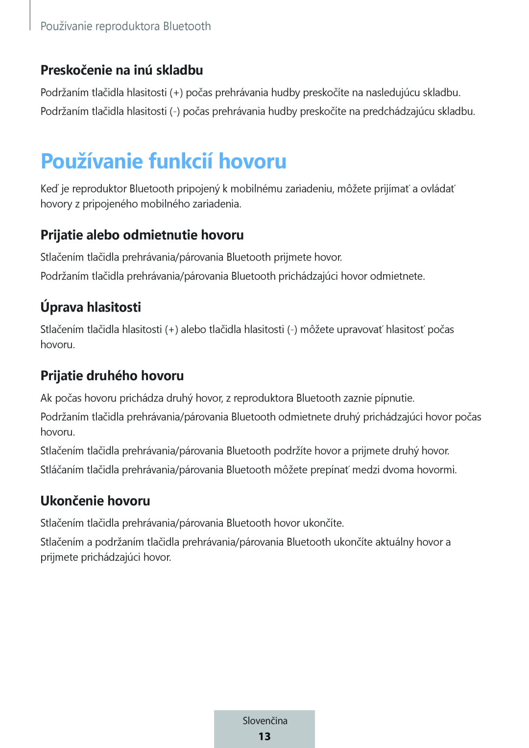 Ukončenie hovoru Box Level Box Slim