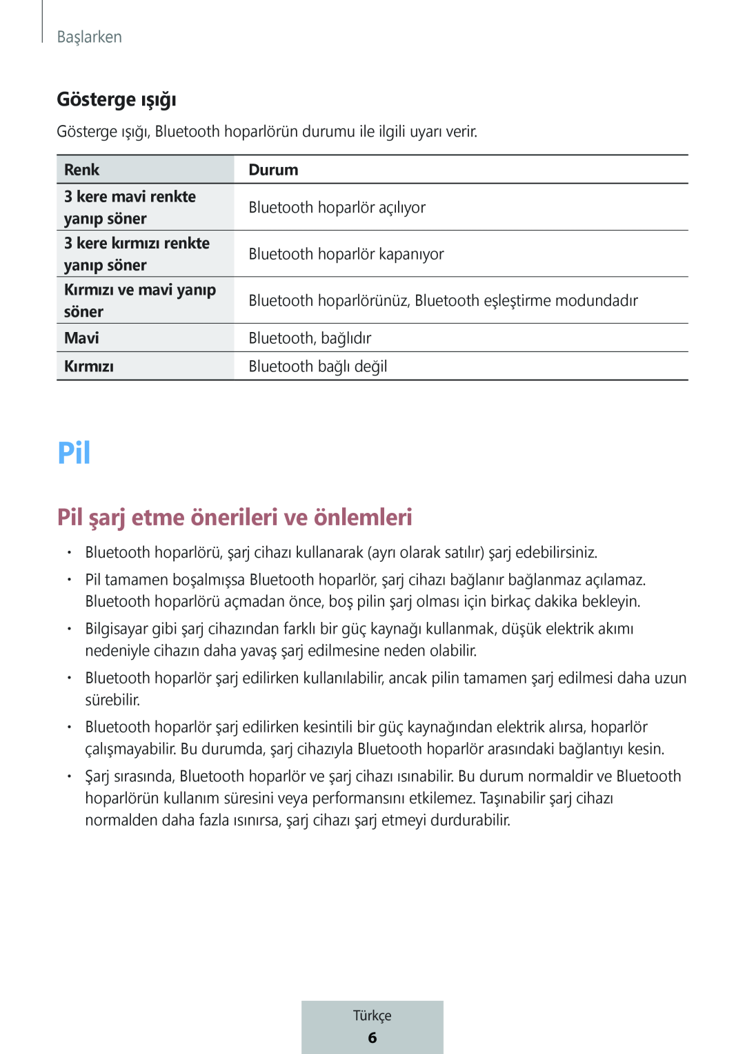 Pil şarj etme önerileri ve önlemleri Box Level Box Slim