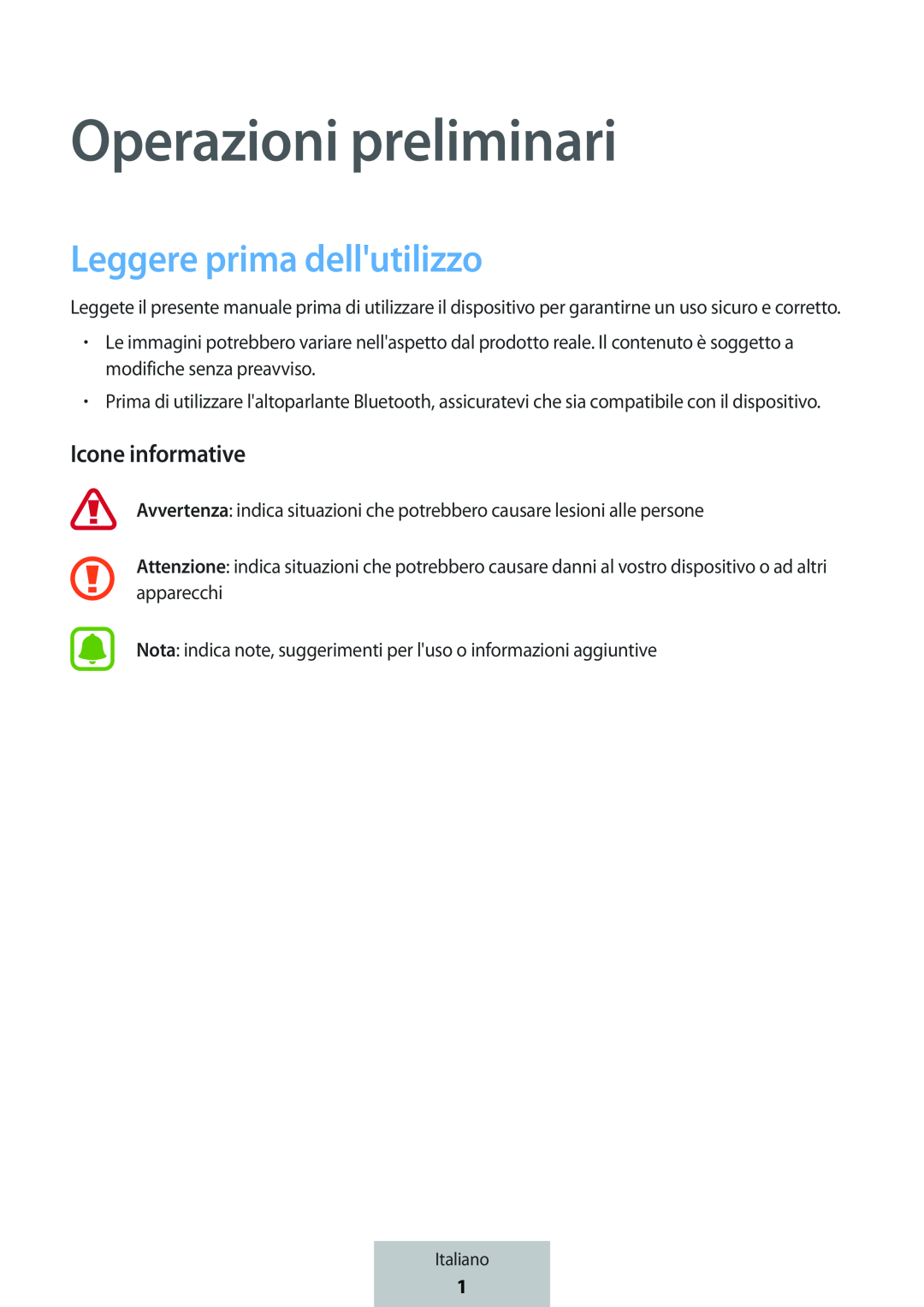 Operazioni preliminari Box Level Box Slim