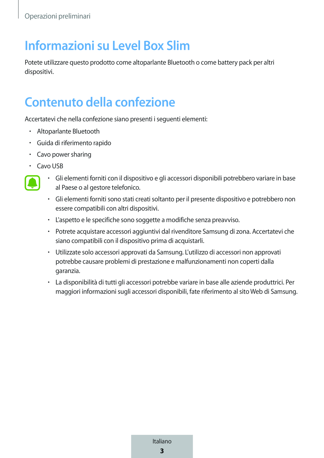 Informazioni su Level Box Slim Contenuto della confezione