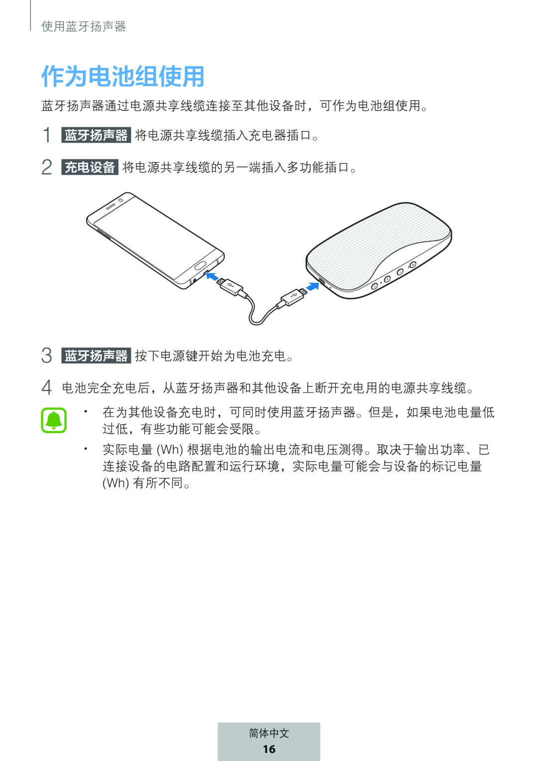 作为电池组使用