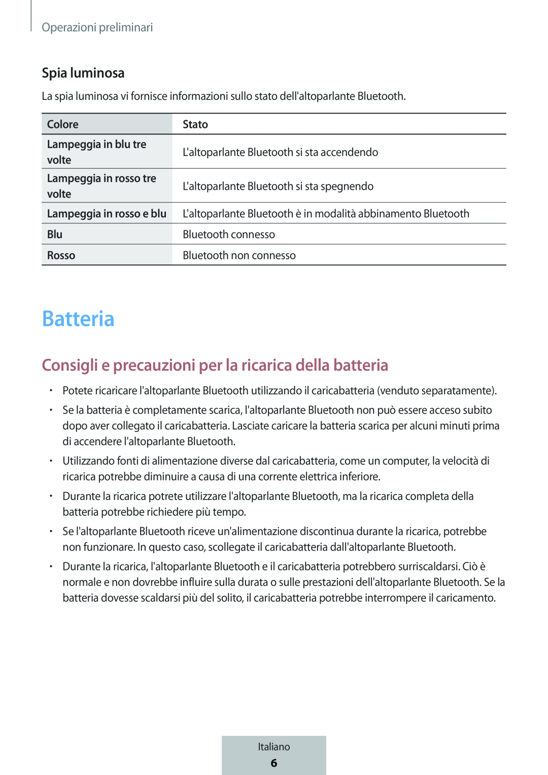 Consigli e precauzioni per la ricarica della batteria Box Level Box Slim