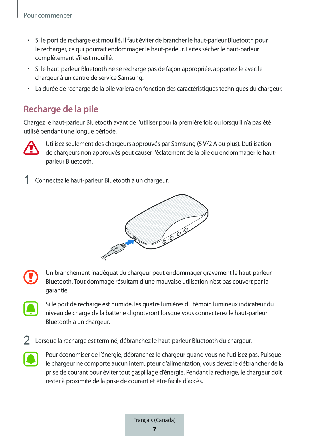 Recharge de la pile Box Level Box Slim