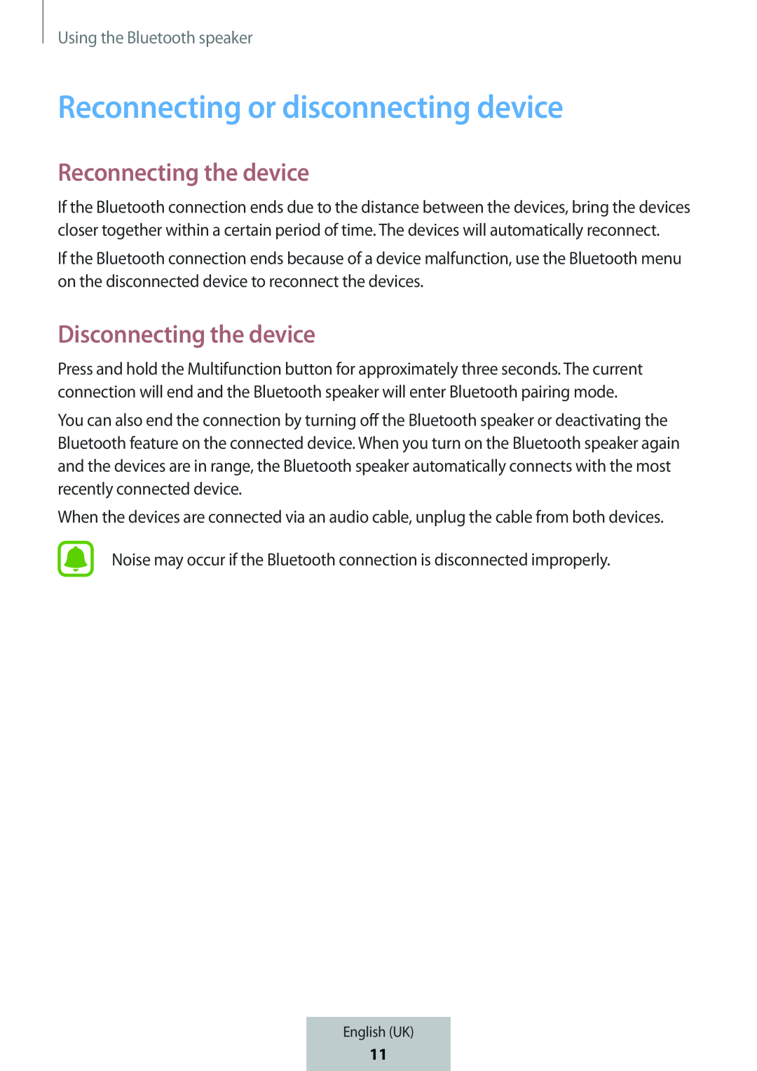 Reconnecting or disconnecting device Reconnecting the device