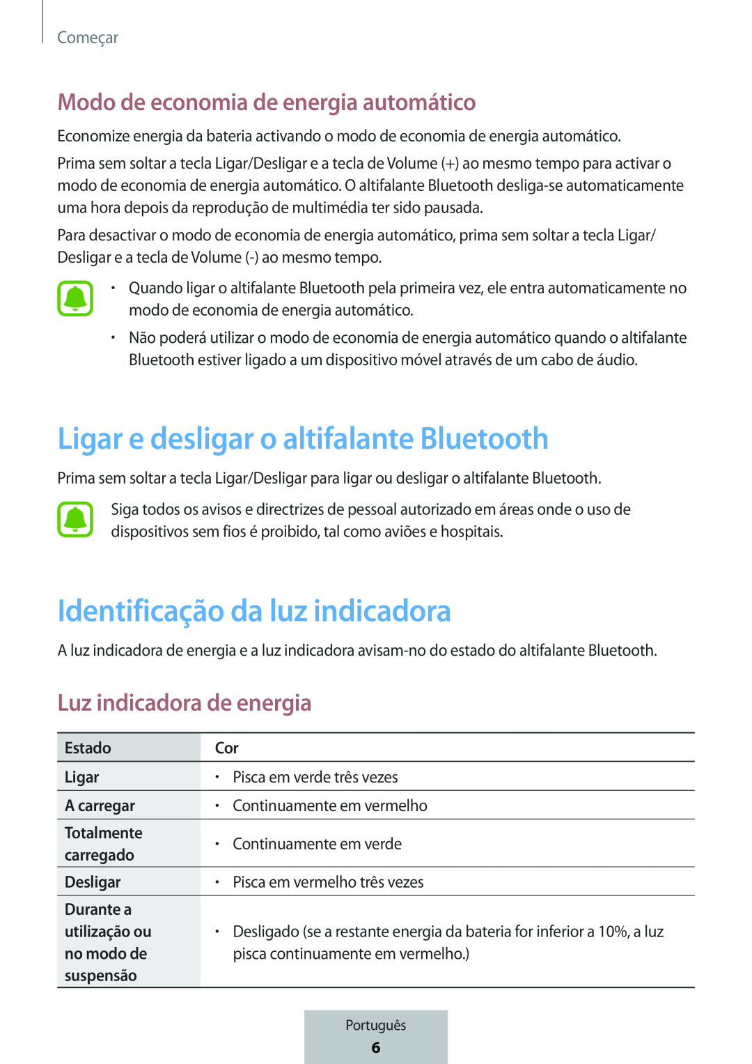 Ligar e desligar o altifalante Bluetooth Box Level Box PRO