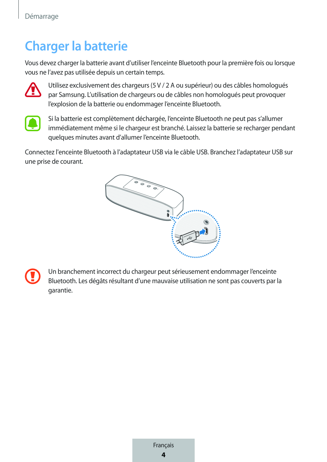 Charger la batterie