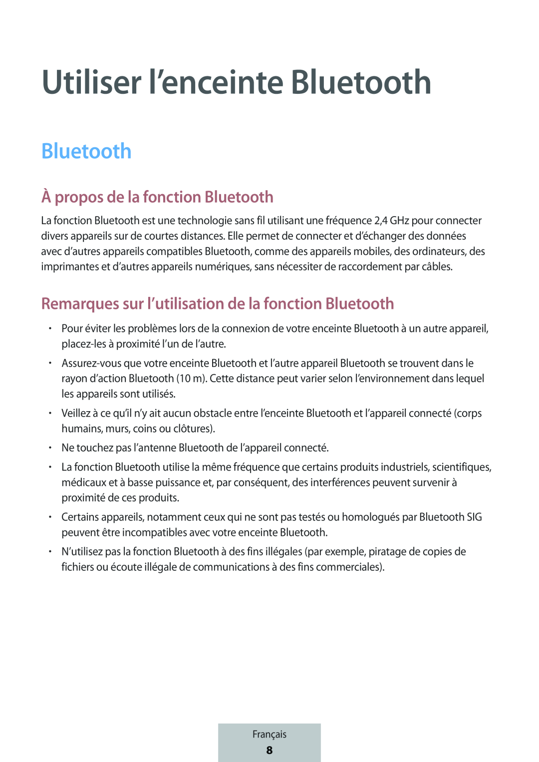 À propos de la fonction Bluetooth Box Level Box PRO