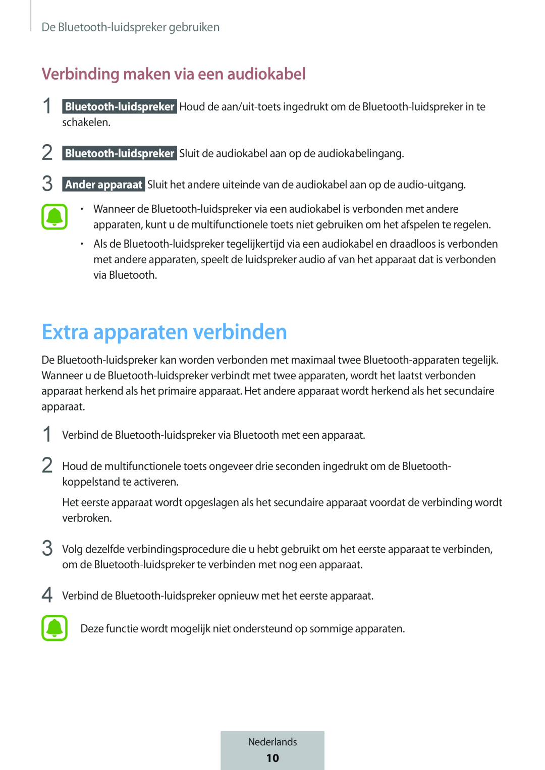 Verbinding maken via een audiokabel Box Level Box PRO