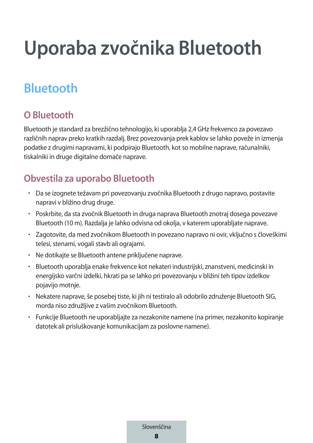 Uporaba zvočnika Bluetooth Box Level Box PRO