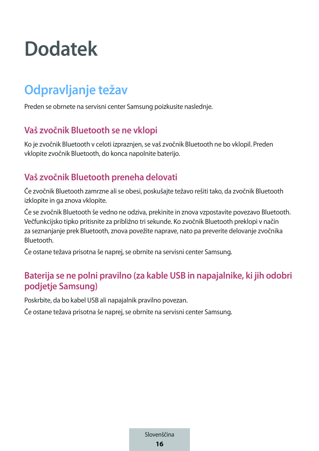 Vaš zvočnik Bluetooth se ne vklopi Box Level Box PRO