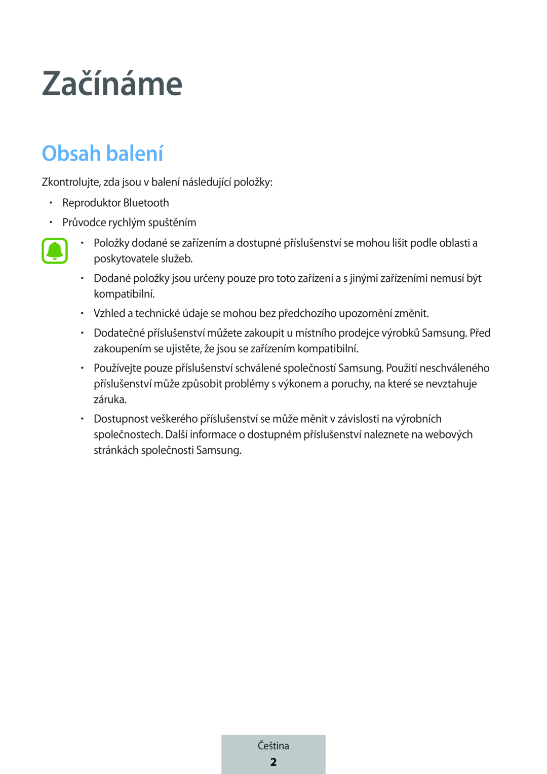 Obsah balení Box Level Box PRO