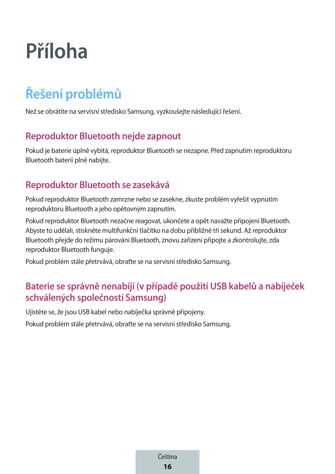 Reproduktor Bluetooth se zasekává Box Level Box PRO