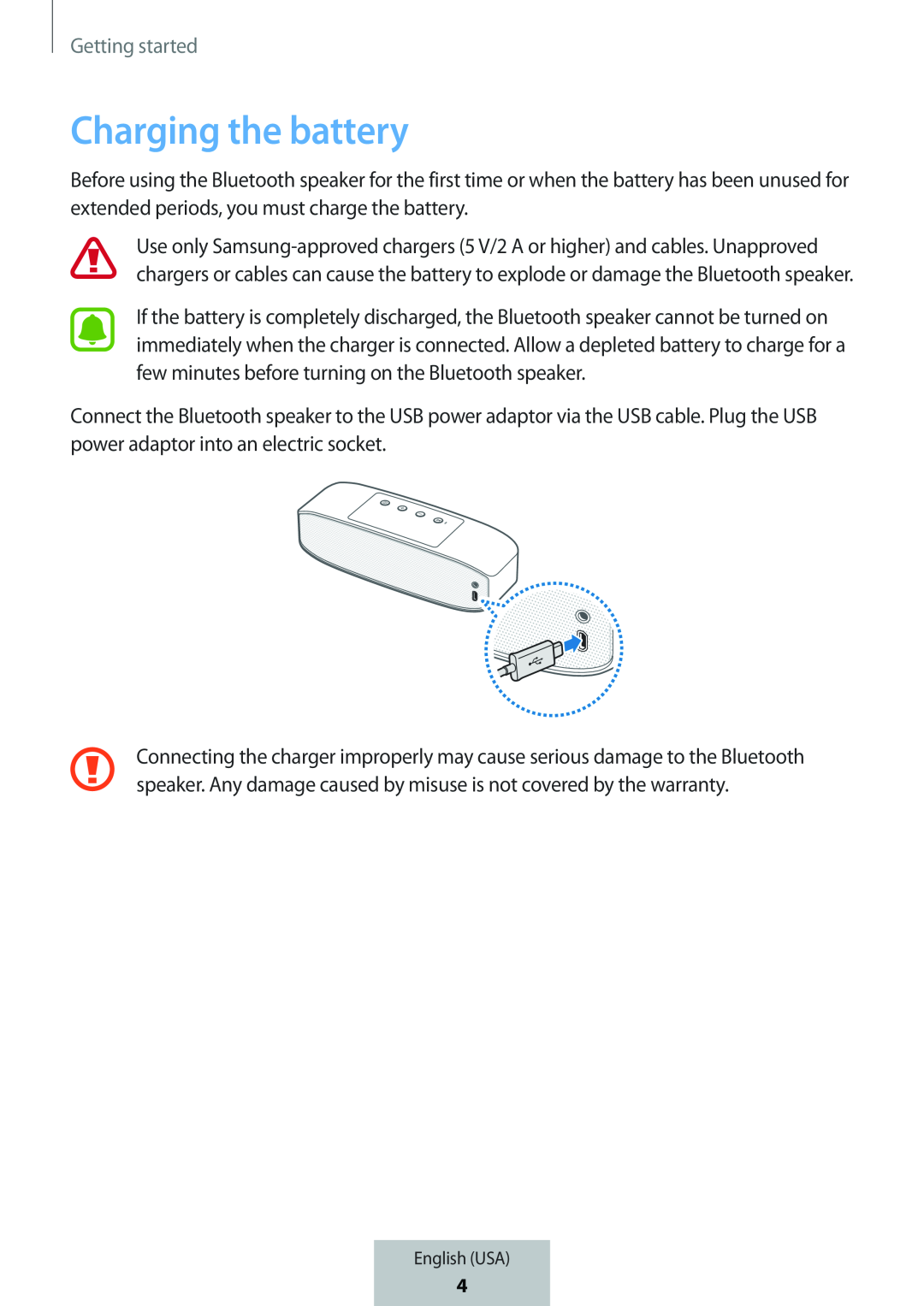 Charging the battery Box Level Box PRO