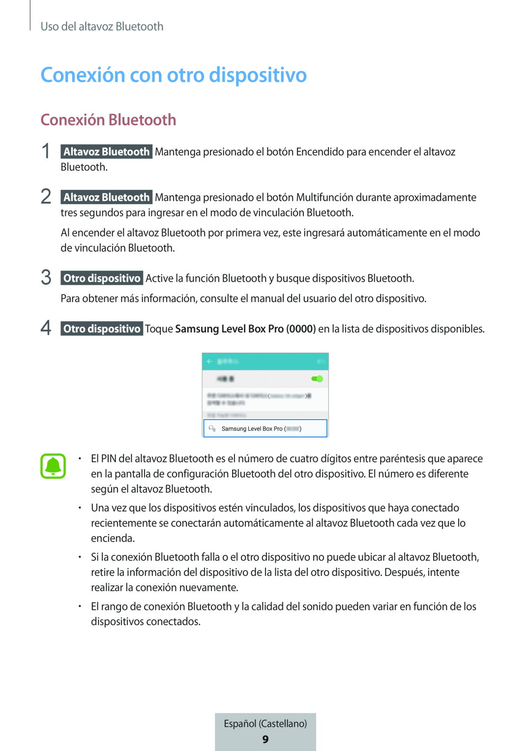 Conexión Bluetooth Box Level Box PRO