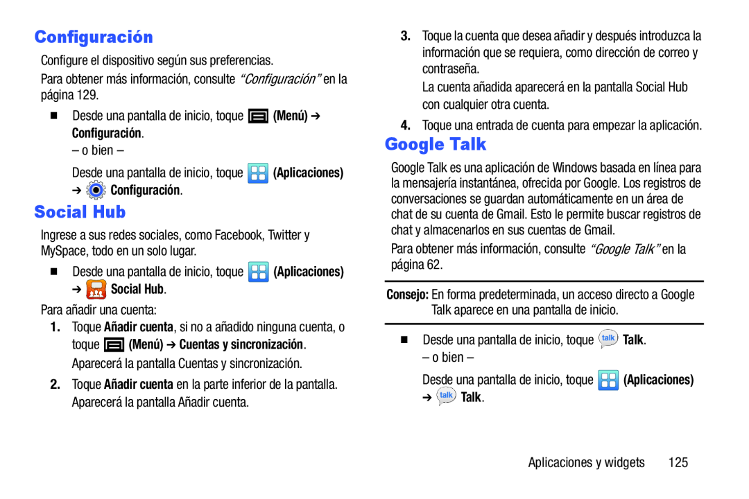 Añadir cuenta ➔ Configuración