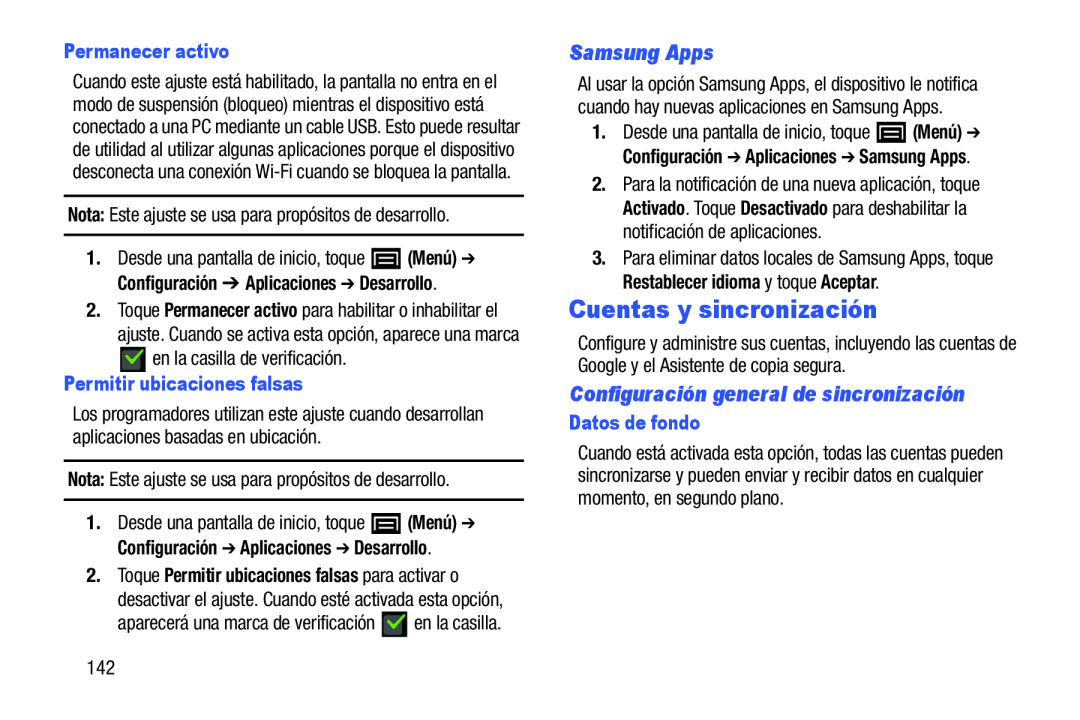 Configuración general de sincronización Galaxy Player 4.0