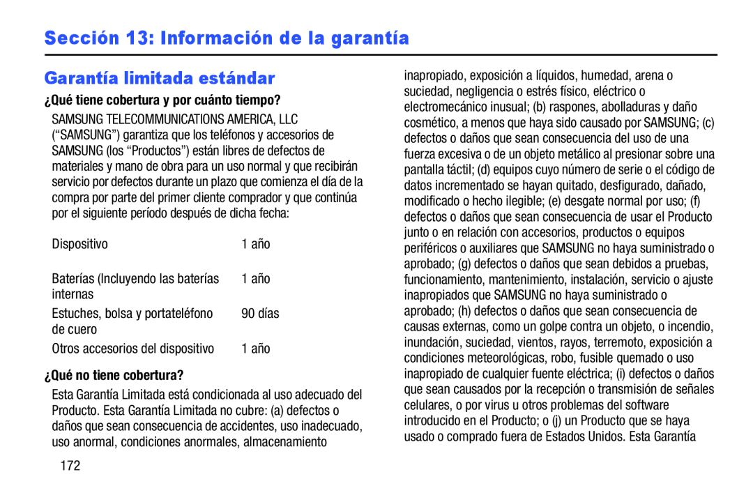 Garantía limitada estándar Galaxy Player 4.0