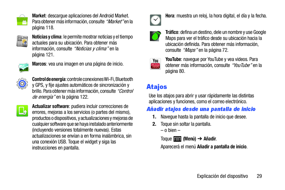 Noticias y clima Galaxy Player 4.0