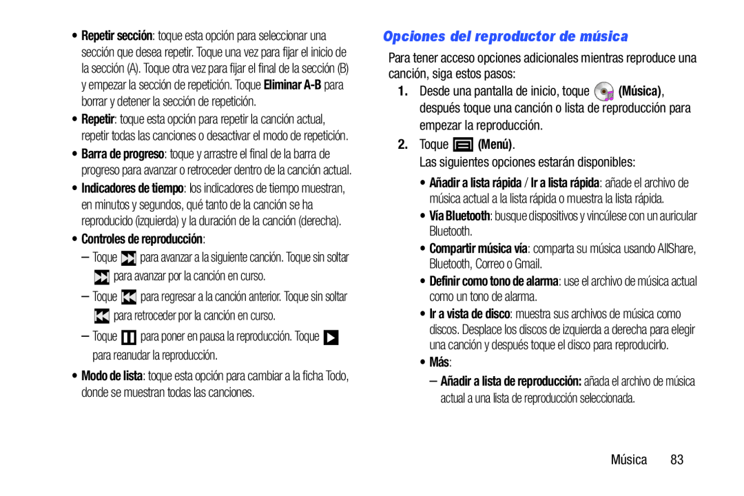 Compartir música vía Definir como tono de alarma