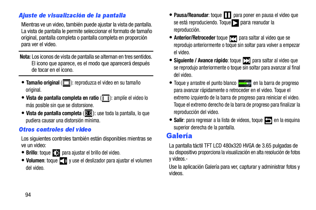 para Anterior/Retroceder