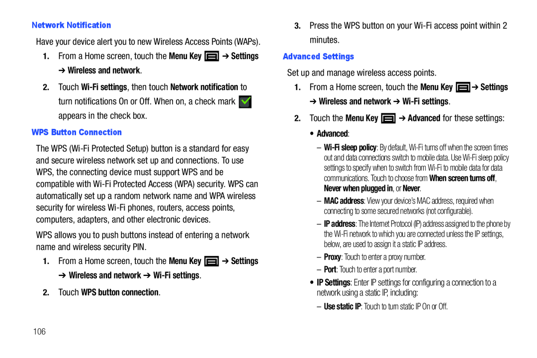 –Port: Touch to enter a port number Galaxy Player 4.0