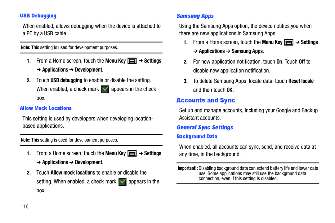 Accounts and Sync